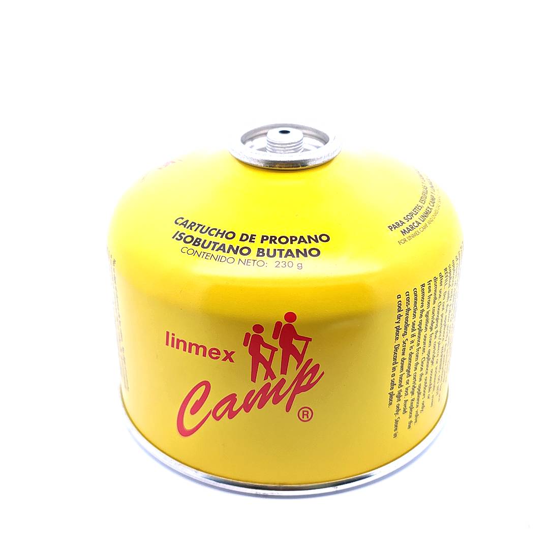 Cartucho de gas para camping 450g, 230g y 110gr