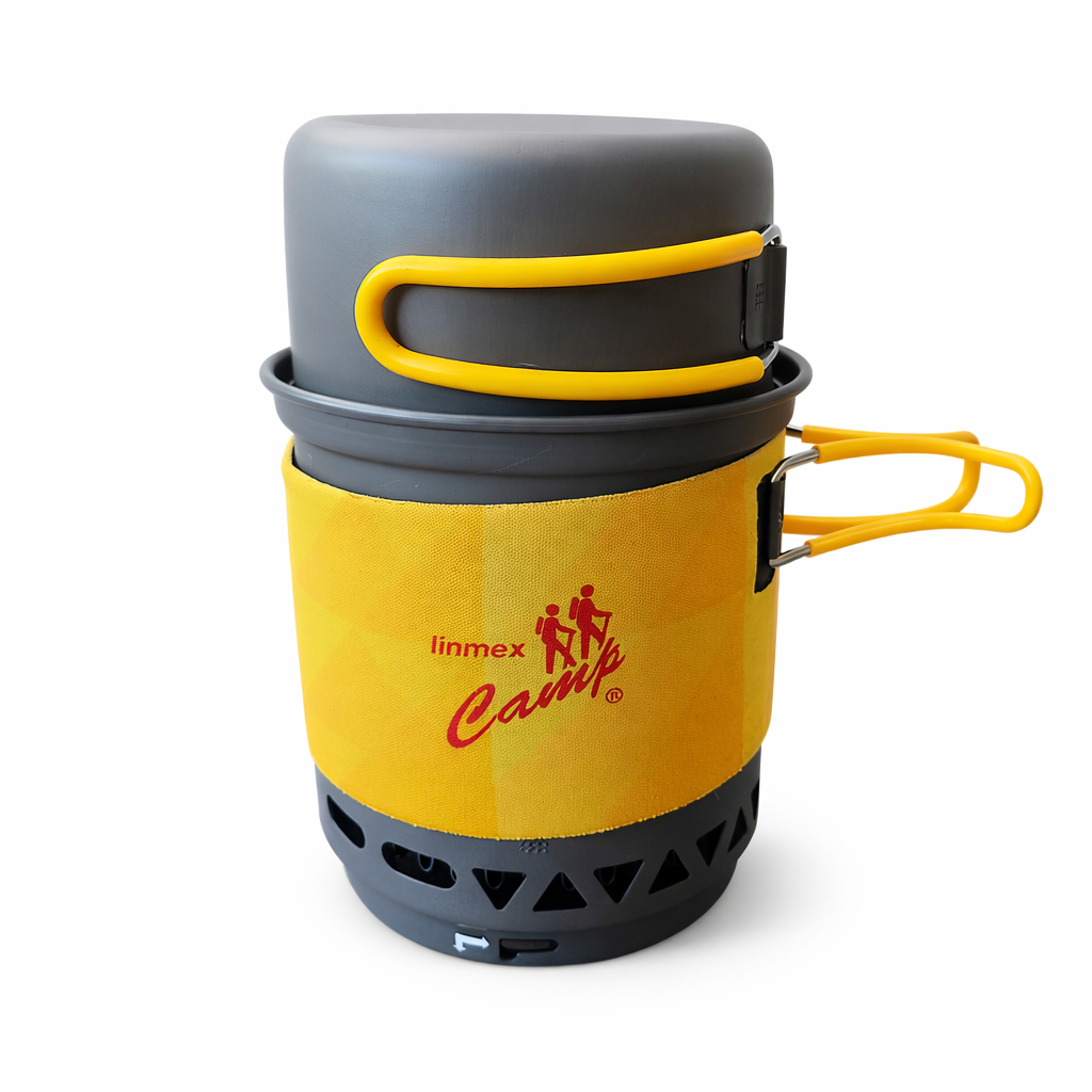 Estufilla Jet Boil Camping Linmex Gas Hx-cc02 Amarillo
