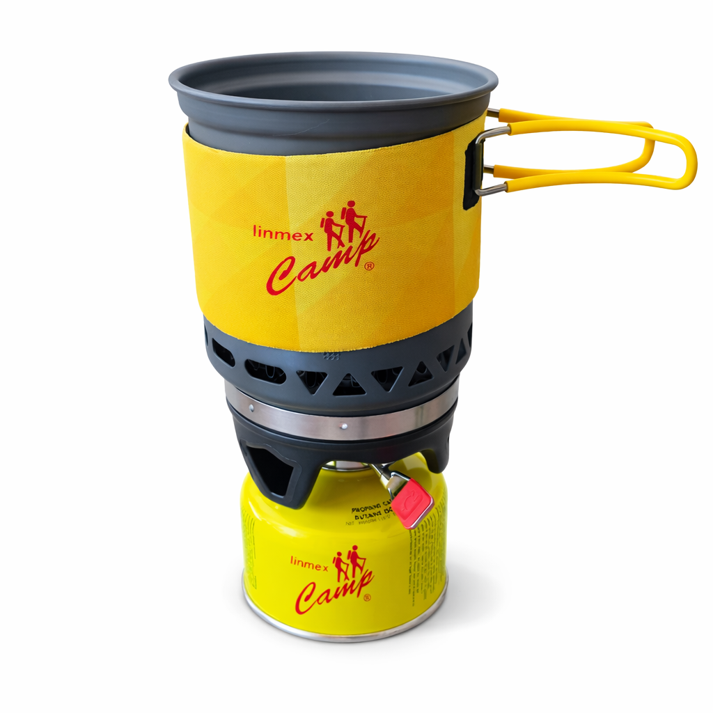 Estufilla Jet Boil Camping Linmex Gas Hx-cc02 Amarillo